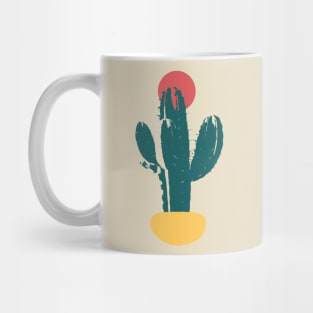 Minimalist Abstract Nature Art #50 Desert Cactus Mug